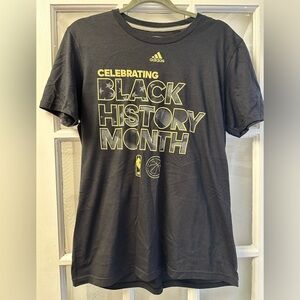 Adidas Black and Yellow Graphic Tee